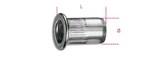 Afbeeldingen van Blindklinkmoer aluminium 1742R-AL M5