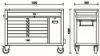 Afbeeldingen van Gereedschapswagen BW 2400 RSC24AXXL-A 1061x