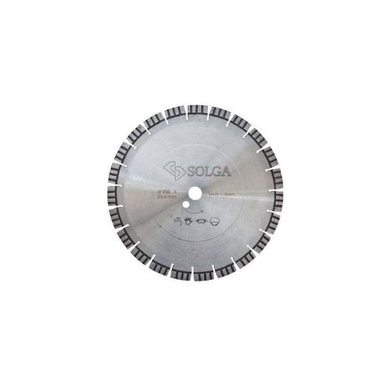 Afbeeldingen van SOLGA Diamantzaagblad asfalt/beton -voor vloerzaagmachine- Ø300 asgat 20MM Turbo/Eco H8 20 segmenten