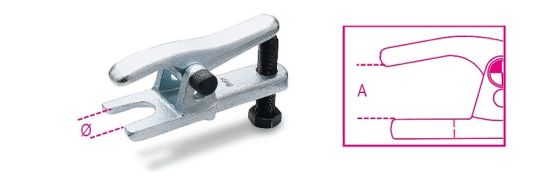 Afbeeldingen van Stuurkogeltrekker zwaar 1560/2 60÷85MM