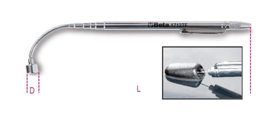 Afbeeldingen van BETA Telescopische magneet flexibele kop 1712TF