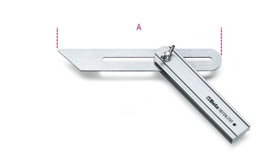 Afbeeldingen van BETA Verstelbare schuif zweihaak aluminium 1672A 200