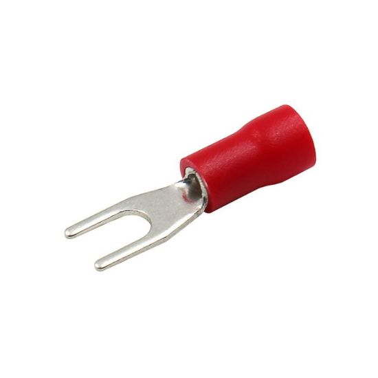 Afbeeldingen van RIPCA Vorkkabelschoen rood 5,3MM 0,5-1,5MM² 100x