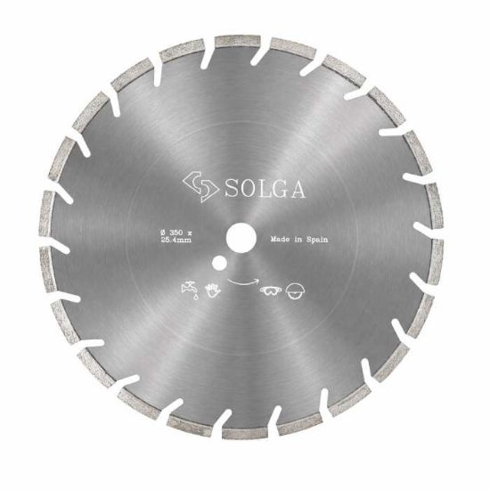 Afbeeldingen van SOLGA Diamantzaagblad asfalt/beton -voor vloerzaagmachine- Ø600 asgat 60mm BLZ H8 40 segmenten
