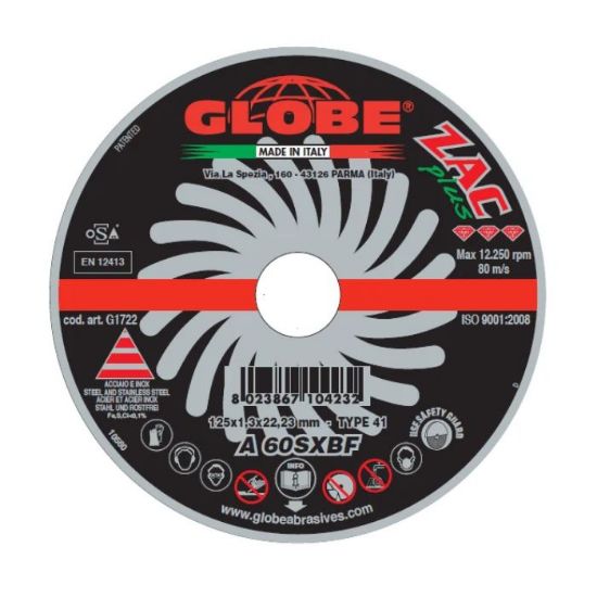 Afbeeldingen van GLOBE Afbraamschijf G0127 A24-30-36-R 230X7X22,2MM