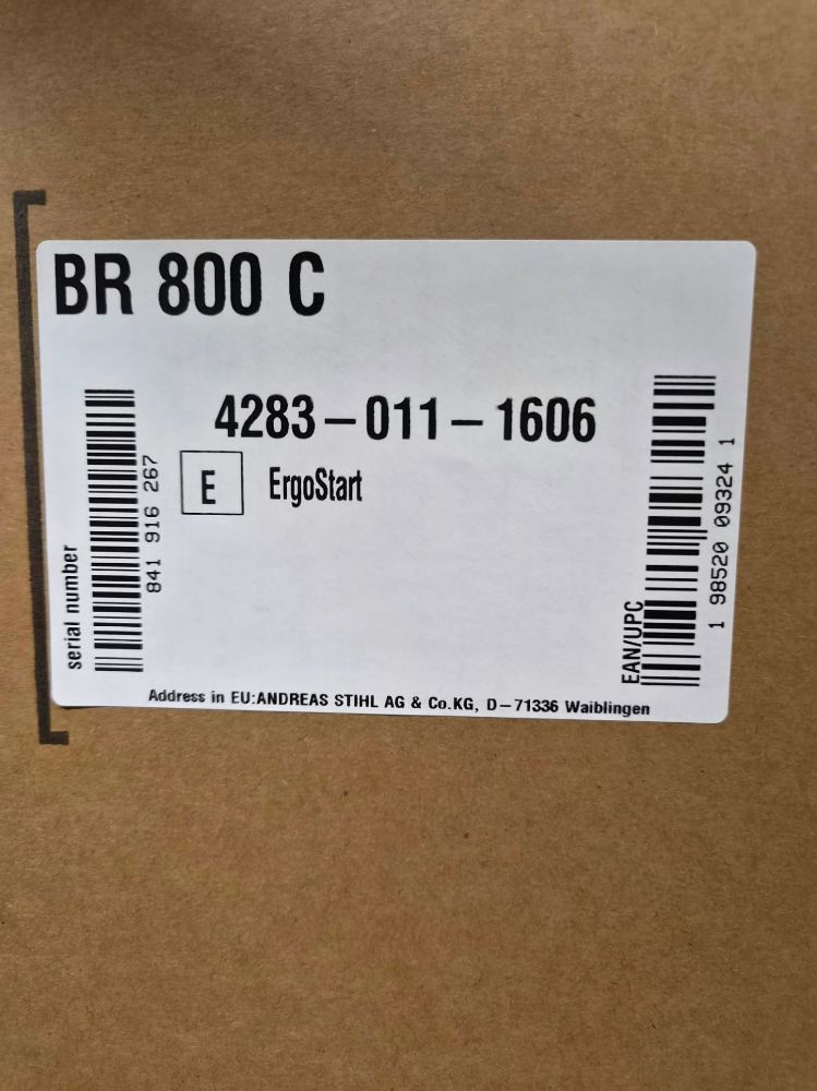 STIHL BR800 label 842444824